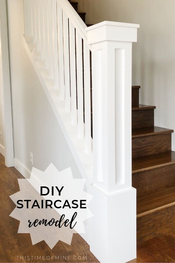 A DIY Stair Makeover Tutorial And Tips This Time of Mine