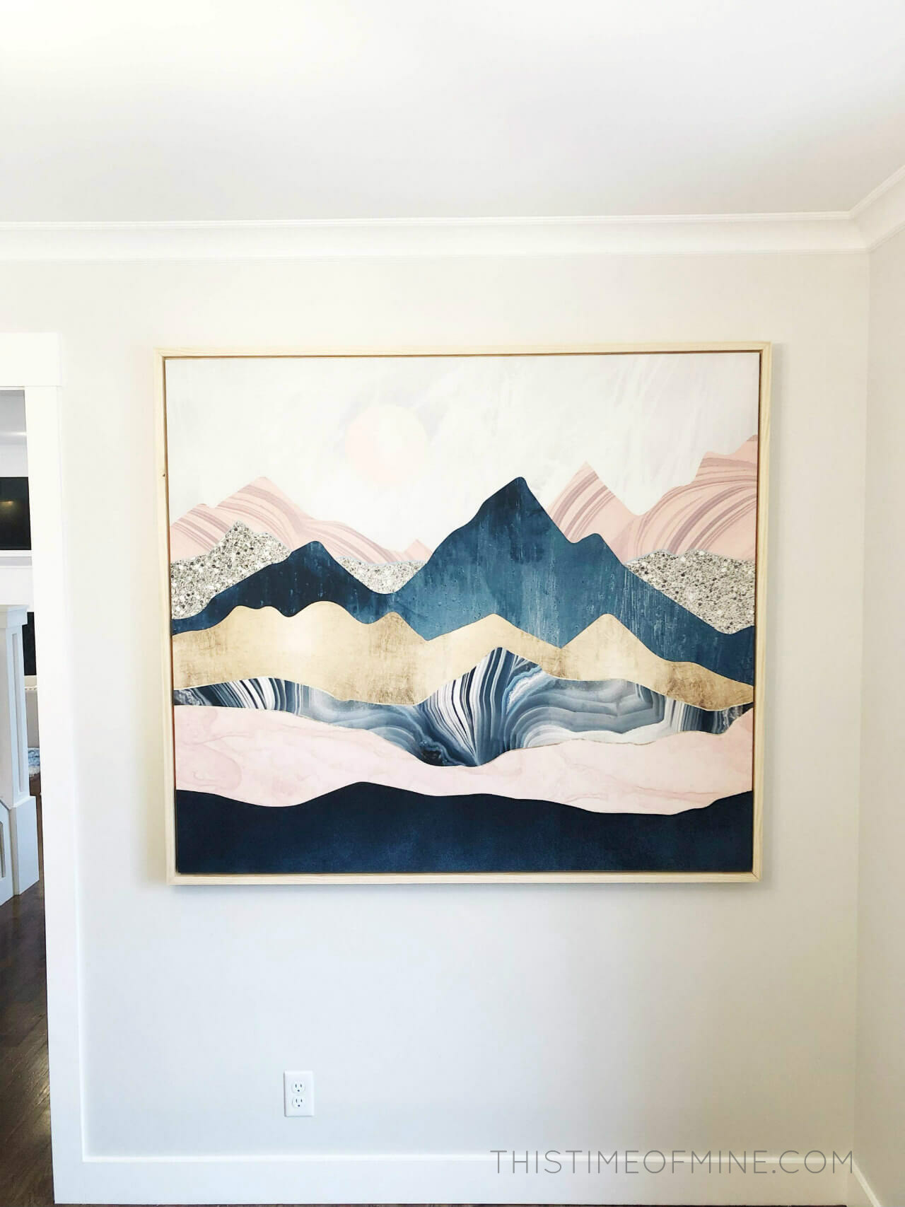 How To Make And Frame Your Own Large Art For Cheap This Time of Mine