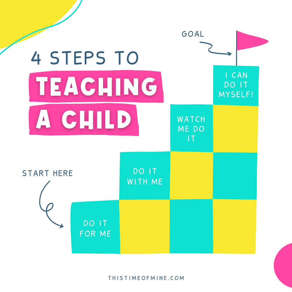 4 Steps To Teaching A Child A Skill | This Time Of Mine