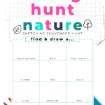 nature scavenger hunt for kids printable | This Time Of Mine