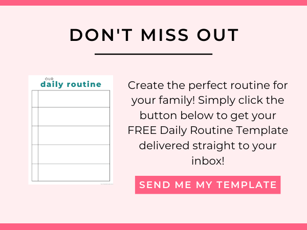 Daily Routine Template | This Time Of Mine