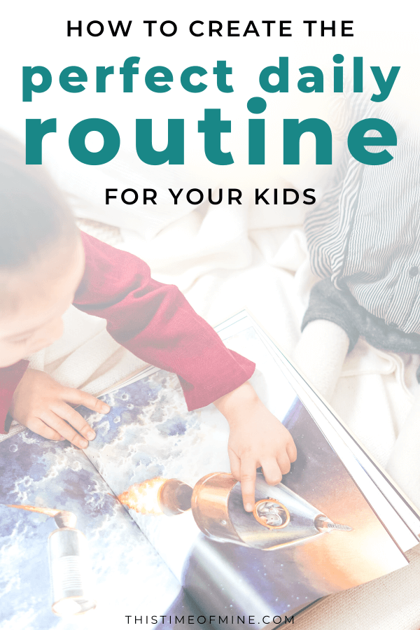 Daily Routine For Kids | This Time Of Mine | girl reading book featured image
