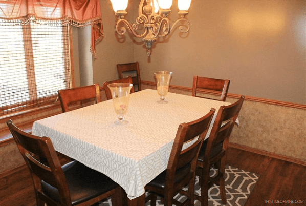 small dining room | before and after