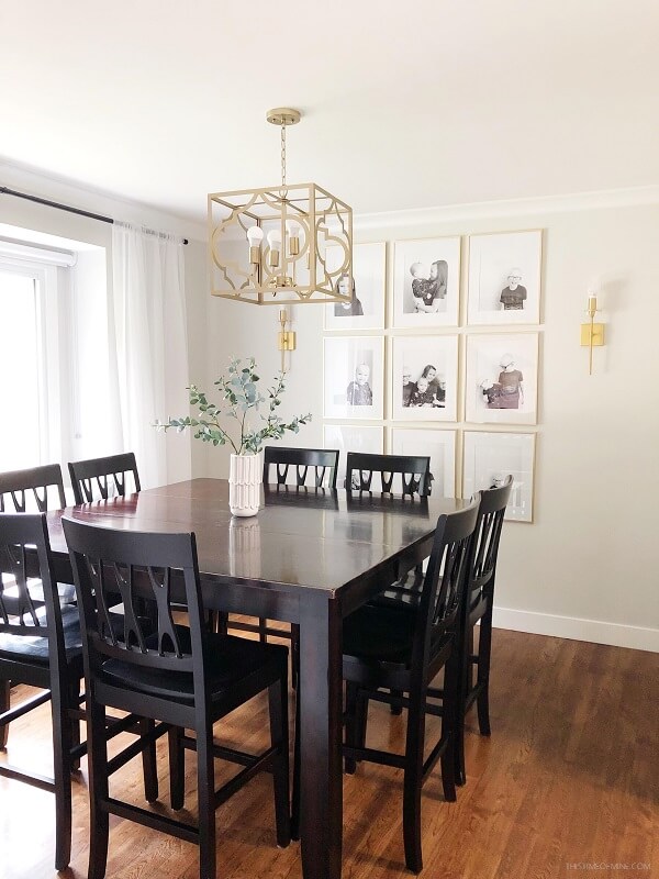 small dining room | before and after