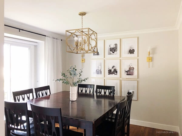 small dining room | before and after