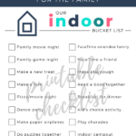 bucket list printable | indoor bucket list | This Time Of Mine