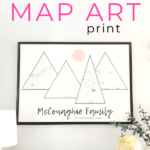 diy mountain map art | This Time Of Mine