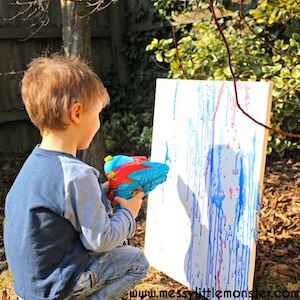 squirt gun painting | This Time Of Mine