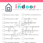 indoor bucket list printable image | This Time Of Mine